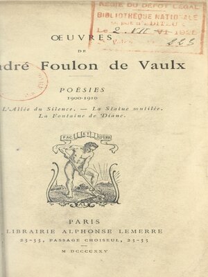 cover image of Poésies, 1900-1910